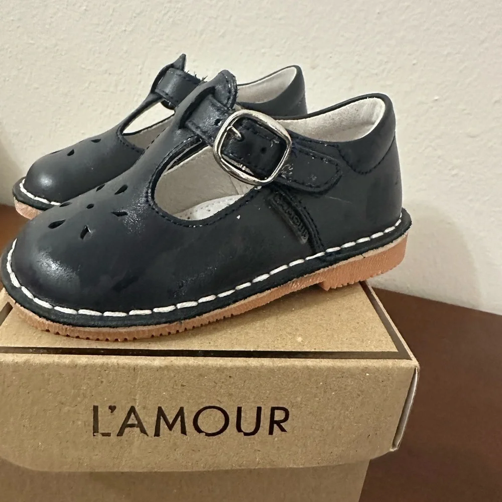 LAmour navy leather